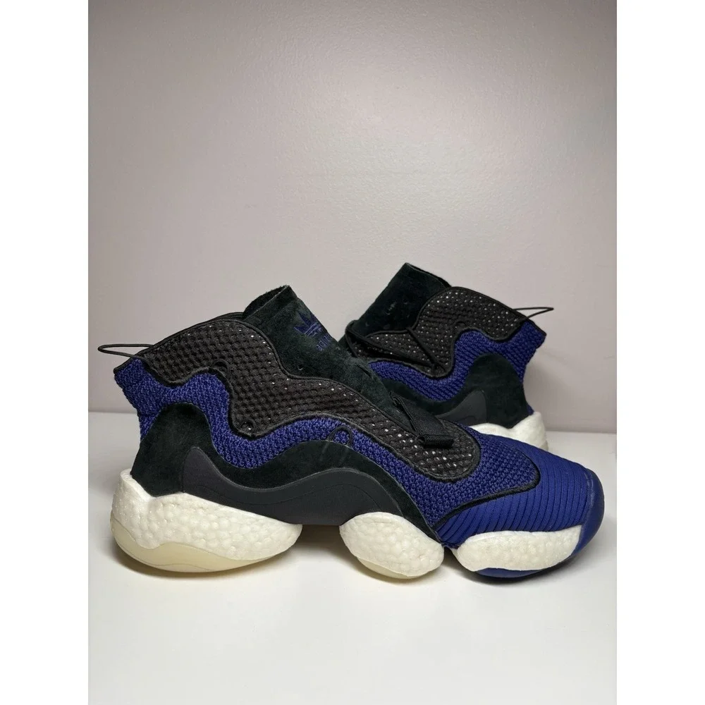 Adidas Purple & Black Crazy BYW Basketball Athletic Shoes Sneakers Men's Size 10